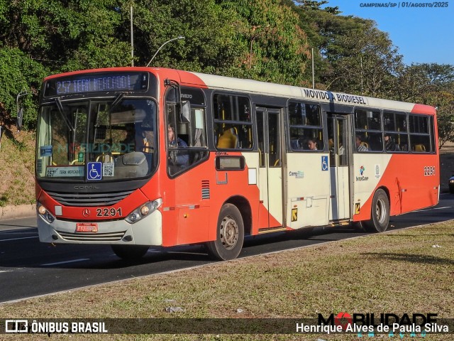 Expresso CampiBus 2291 na cidade de Campinas, São Paulo, Brasil, por Henrique Alves de Paula Silva. Número da foto: #13269474.
