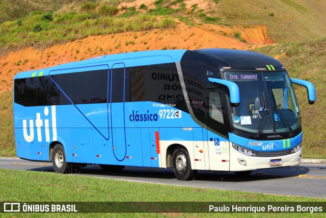UTIL - União Transporte Interestadual de Luxo 9722 na cidade de Aparecida, São Paulo, Brasil, por Paulo Henrique Pereira Borges. Número da foto: #13270937.
