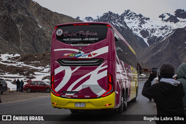 Pullman Pulpica TSTD41 na cidade de Los Andes, Los Andes, Valparaíso, Chile, por Rogelio Labra Silva. Número da foto: #13269122.