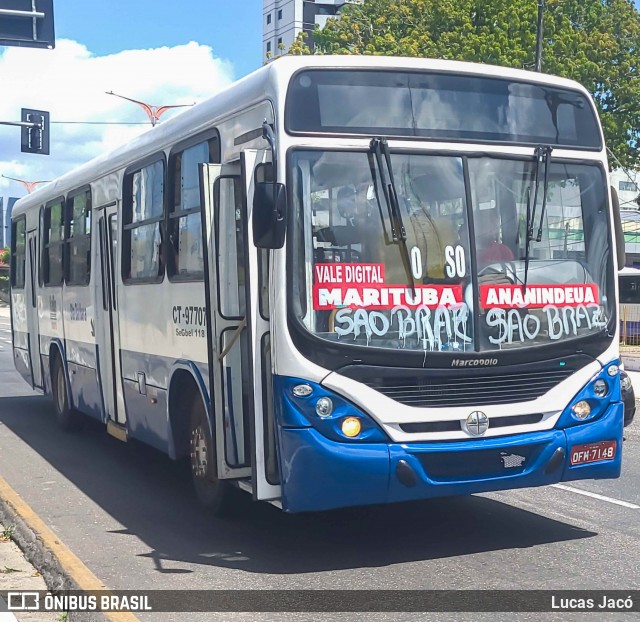 ViaBus Transportes CT-97707 na cidade de Belém, Pará, Brasil, por Lucas Jacó. Número da foto: #13270164.