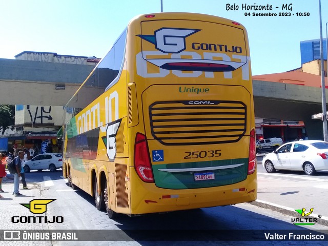Empresa Gontijo de Transportes 25035 na cidade de Belo Horizonte, Minas Gerais, Brasil, por Valter Francisco. Número da foto: #13269290.