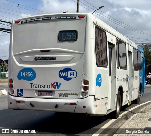 Serramar Transporte Coletivo 14256 na cidade de Vitória, Espírito Santo, Brasil, por Sergio Corrêa. Número da foto: #13268764.