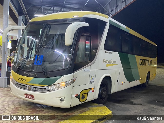 Empresa Gontijo de Transportes 7075 na cidade de João Monlevade, Minas Gerais, Brasil, por Kauã Saantos. Número da foto: #13269049.