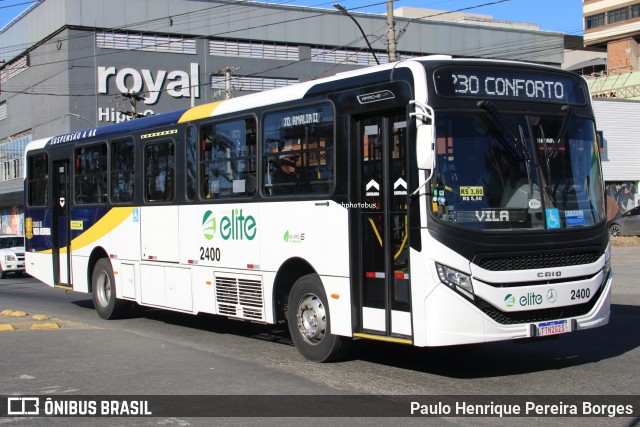 Viação Elite 2400 na cidade de Volta Redonda, Rio de Janeiro, Brasil, por Paulo Henrique Pereira Borges. Número da foto: #13270853.