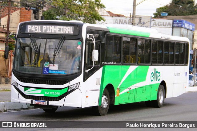 Viação Elite RJ 176.075 na cidade de Volta Redonda, Rio de Janeiro, Brasil, por Paulo Henrique Pereira Borges. Número da foto: #13270865.
