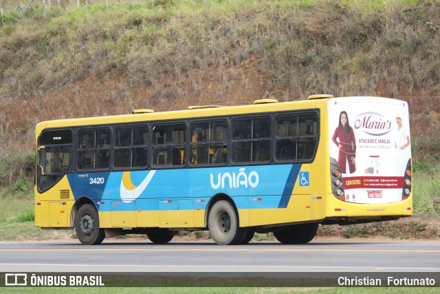 Viação União 3420 na cidade de Muriaé, Minas Gerais, Brasil, por Christian  Fortunato. Número da foto: #13268877.
