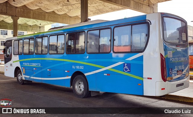 Viação Ponte Coberta RJ 190.052 na cidade de Nilópolis, Rio de Janeiro, Brasil, por Claudio Luiz. Número da foto: #13271250.