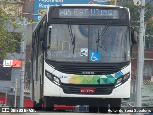 ETURSA - Emp. de Transp. Urbano e Rodoviário de Santo André 04 444 na cidade de Santo André, São Paulo, Brasil, por Heitor de Sena Sapaterro. Número da foto: #13270522.