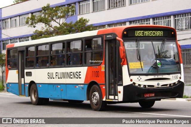 Viação Sul Fluminense 1100 na cidade de Volta Redonda, Rio de Janeiro, Brasil, por Paulo Henrique Pereira Borges. Número da foto: #13270883.