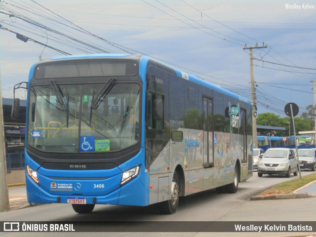 BRT Sorocaba Concessionária de Serviços Públicos SPE S/A 3406 na cidade de Sorocaba, São Paulo, Brasil, por Weslley Kelvin Batista. Número da foto: #13269488.
