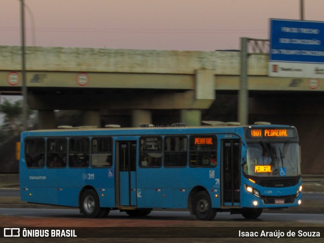 Taguatur - Taguatinga Transporte e Turismo 04311 na cidade de Samambaia, Distrito Federal, Brasil, por Isaac Araújo de Souza. Número da foto: #13268727.