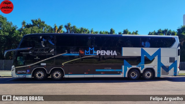 Empresa de Ônibus Nossa Senhora da Penha 65090 na cidade de Curitiba, Paraná, Brasil, por Felipe Arguelho. Número da foto: #13270731.