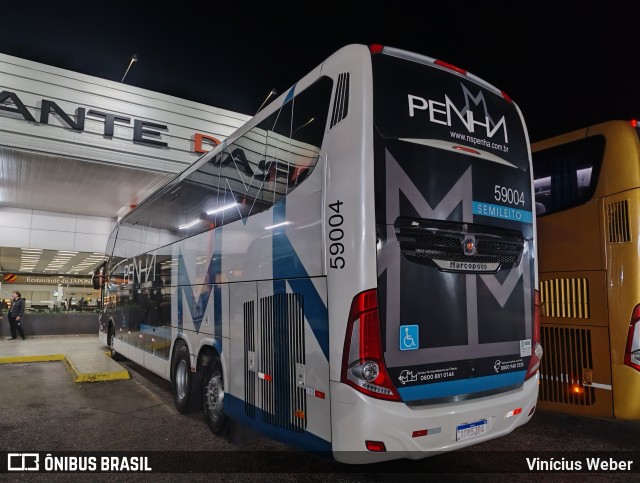 Empresa de Ônibus Nossa Senhora da Penha 59004 na cidade de Sombrio, Santa Catarina, Brasil, por Vinícius Weber. Número da foto: #13269499.