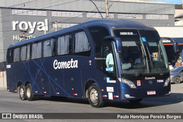 Viação Cometa 715100 na cidade de Volta Redonda, Rio de Janeiro, Brasil, por Paulo Henrique Pereira Borges. Número da foto: #13270842.