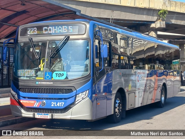 Viação Osasco 21.417 na cidade de Osasco, São Paulo, Brasil, por Matheus Neri dos Santos. Número da foto: #13268743.