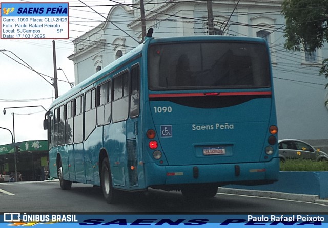 Viação Saens Peña São José dos Campos 1090 na cidade de São José dos Campos, São Paulo, Brasil, por Paulo Rafael Peixoto. Número da foto: #13268829.