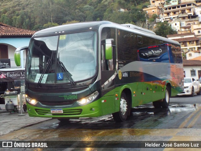 Turin Transportes 1496 na cidade de Ouro Preto, Minas Gerais, Brasil, por Helder José Santos Luz. Número da foto: #13271311.