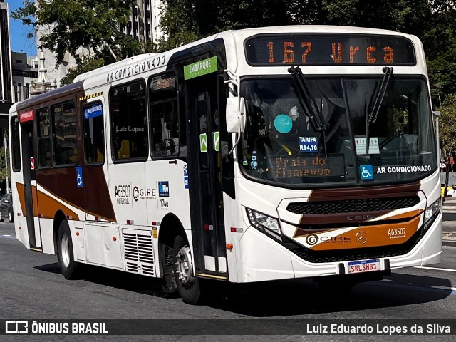 Erig Transportes > Gire Transportes A63507 na cidade de Rio de Janeiro, Rio de Janeiro, Brasil, por Luiz Eduardo Lopes da Silva. Número da foto: #13270823.