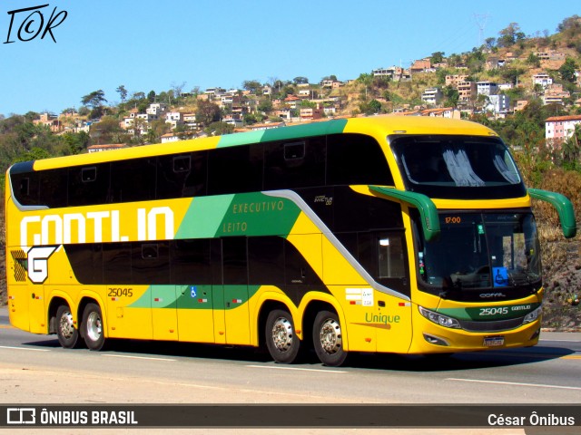 Empresa Gontijo de Transportes 25045 na cidade de Belo Horizonte, Minas Gerais, Brasil, por César Ônibus. Número da foto: #13270231.