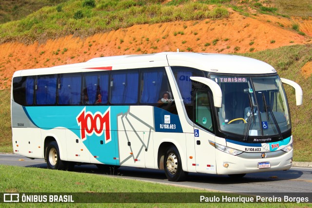 Auto Viação 1001 RJ 108.623 na cidade de Aparecida, São Paulo, Brasil, por Paulo Henrique Pereira Borges. Número da foto: #13270807.