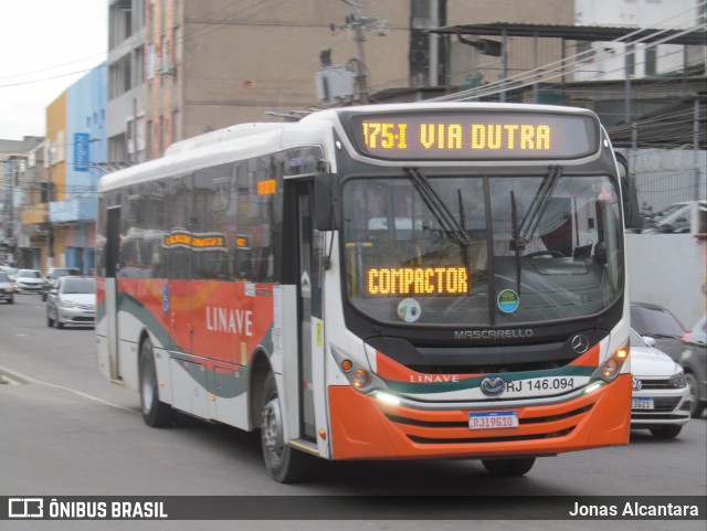 Linave Transportes RJ 146.094 na cidade de Belford Roxo, Rio de Janeiro, Brasil, por Jonas Alcantara. Número da foto: #13268870.