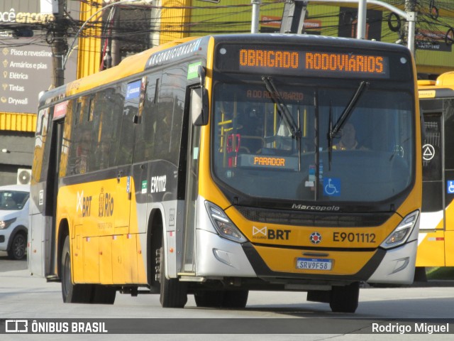 Mobi Rio E901112 na cidade de Rio de Janeiro, Rio de Janeiro, Brasil, por Rodrigo Miguel. Número da foto: #13270784.