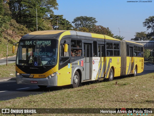 Transportes Capellini 23034 na cidade de Campinas, São Paulo, Brasil, por Henrique Alves de Paula Silva. Número da foto: #13269511.