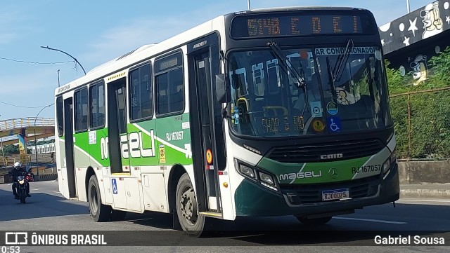 Transportes Mageli RJ 167.057 na cidade de Rio de Janeiro, Rio de Janeiro, Brasil, por Gabriel Sousa. Número da foto: #13270220.