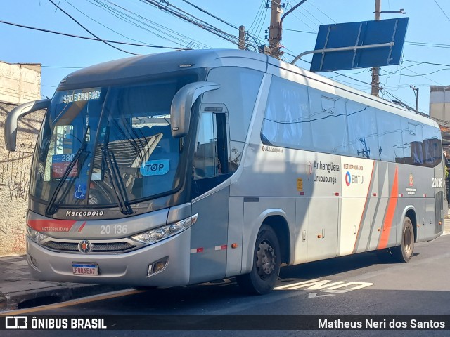 Auto Viação Urubupungá 20.136 na cidade de Osasco, São Paulo, Brasil, por Matheus Neri dos Santos. Número da foto: #13268753.