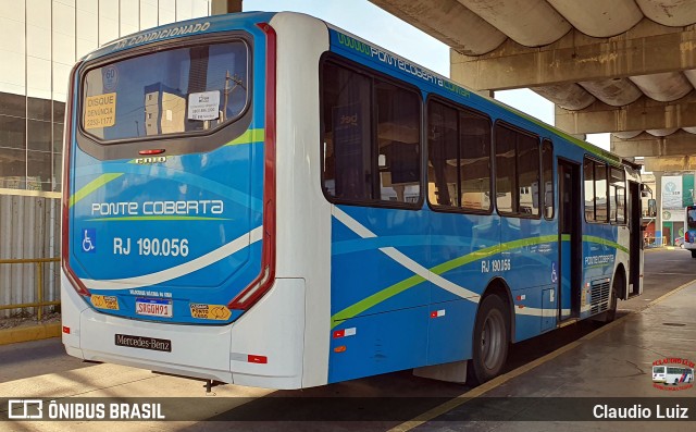 Viação Ponte Coberta RJ 190.056 na cidade de Nilópolis, Rio de Janeiro, Brasil, por Claudio Luiz. Número da foto: #13271338.