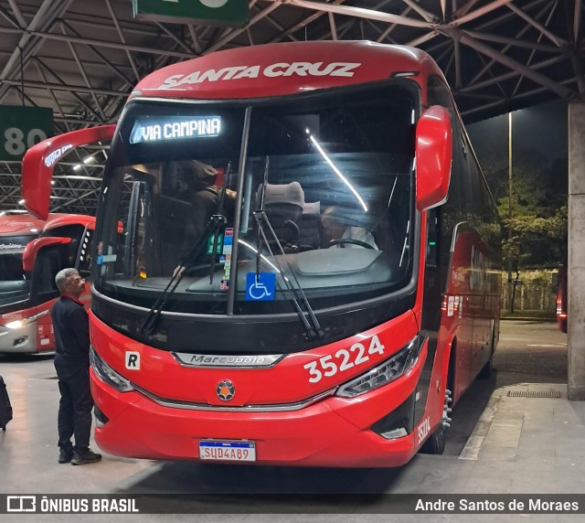 Viação Santa Cruz 35224 na cidade de São Paulo, São Paulo, Brasil, por Andre Santos de Moraes. Número da foto: #13269341.