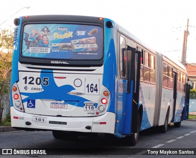 VB Transportes e Turismo 1205 na cidade de Campinas, São Paulo, Brasil, por Tony Maykon Santos. Número da foto: #13269189.