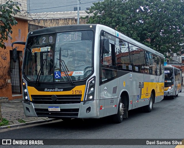 Upbus Qualidade em Transportes 3 5799 na cidade de São Paulo, São Paulo, Brasil, por Davi Santos Silva. Número da foto: #13268875.