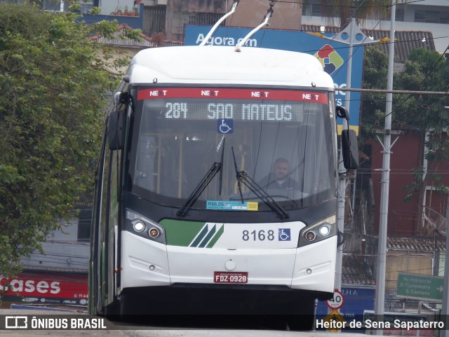 Next Mobilidade - ABC Sistema de Transporte 8168 na cidade de Santo André, São Paulo, Brasil, por Heitor de Sena Sapaterro. Número da foto: #13270526.