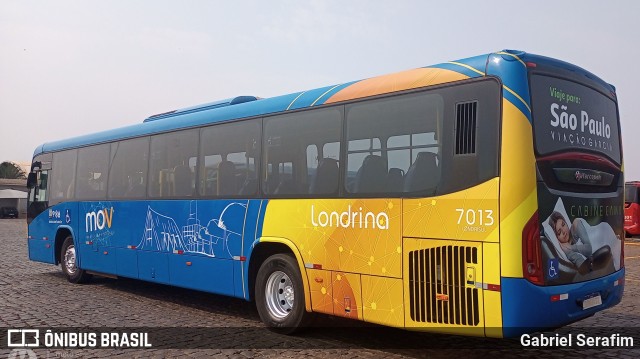 Londrisul Transportes Coletivos 7013 na cidade de Londrina, Paraná, Brasil, por Gabriel Serafim. Número da foto: #13271490.