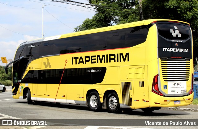 Viação Nova Itapemirim 41146 na cidade de São Paulo, São Paulo, Brasil, por Vicente de Paulo Alves. Número da foto: #13271635.