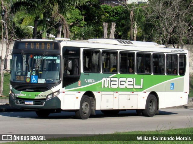 Transportes Mageli RJ 167.074 na cidade de Rio de Janeiro, Rio de Janeiro, Brasil, por Willian Raimundo Morais. Número da foto: #13272688.