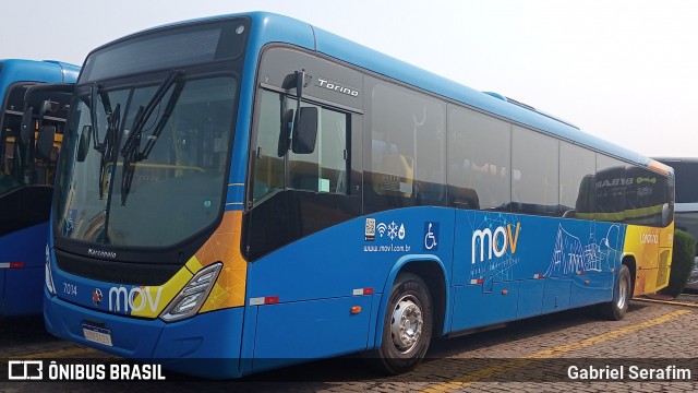 Londrisul Transportes Coletivos 7014 na cidade de Londrina, Paraná, Brasil, por Gabriel Serafim. Número da foto: #13273852.