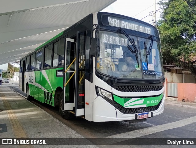 Viação Elite RJ 176.078 na cidade de Pinheiral, Rio de Janeiro, Brasil, por Evelyn Lima. Número da foto: #13271715.