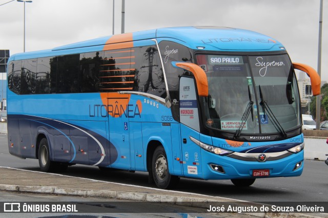 Litorânea Transportes Coletivos 5056 na cidade de São Paulo, São Paulo, Brasil, por José Augusto de Souza Oliveira. Número da foto: #13273235.