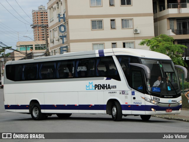 Empresa de Ônibus Nossa Senhora da Penha 51028 na cidade de Balneário Camboriú, Santa Catarina, Brasil, por João Victor. Número da foto: #13274009.
