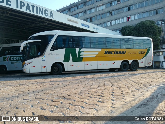 Viação Nacional 18570 na cidade de Ipatinga, Minas Gerais, Brasil, por Celso ROTA381. Número da foto: #13272057.