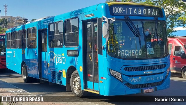 Viação Nossa Senhora do Amparo RJ 186.118 na cidade de Maricá, Rio de Janeiro, Brasil, por Gabriel Sousa. Número da foto: #13272626.