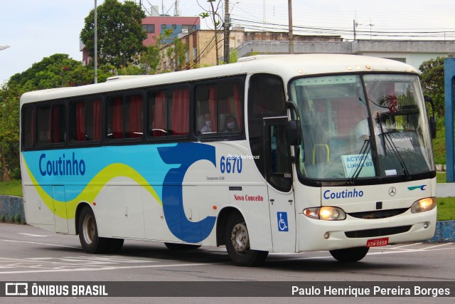 Empresa de Transportes Coutinho 6670 na cidade de Varginha, Minas Gerais, Brasil, por Paulo Henrique Pereira Borges. Número da foto: #13273277.
