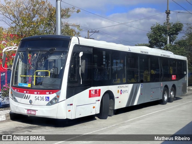 Next Mobilidade - ABC Sistema de Transporte 5436 na cidade de São Paulo, São Paulo, Brasil, por Matheus Ribeiro. Número da foto: #13272170.
