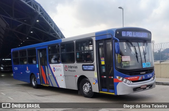 Viação Pirajuçara 11.751 na cidade de São Paulo, São Paulo, Brasil, por Diego da Silva Teixeira. Número da foto: #13272001.