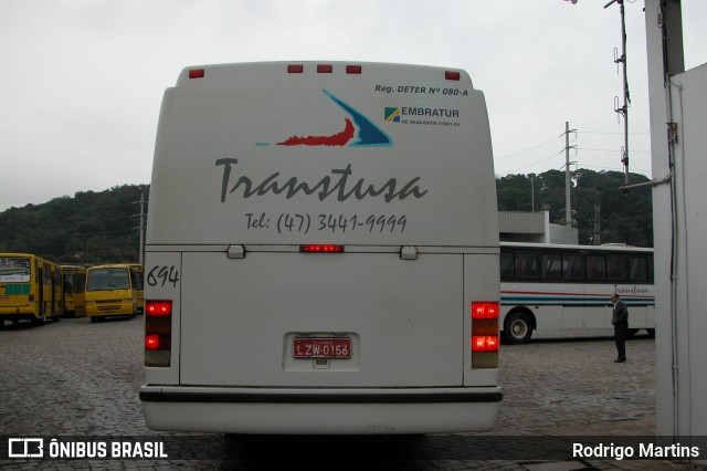 Transtusa - Transporte e Turismo Santo Antônio 694 na cidade de Joinville, Santa Catarina, Brasil, por Rodrigo Martins. Número da foto: #13271771.