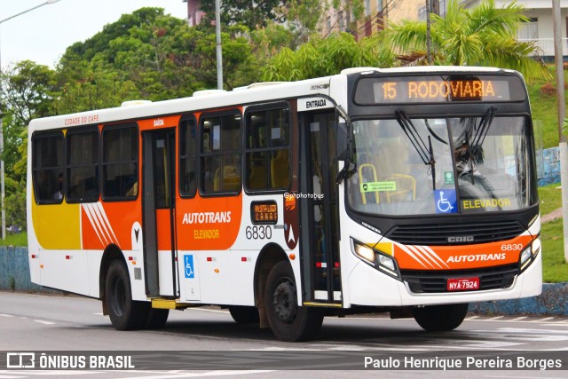 Autotrans > Turilessa 6830 na cidade de Varginha, Minas Gerais, Brasil, por Paulo Henrique Pereira Borges. Número da foto: #13273244.