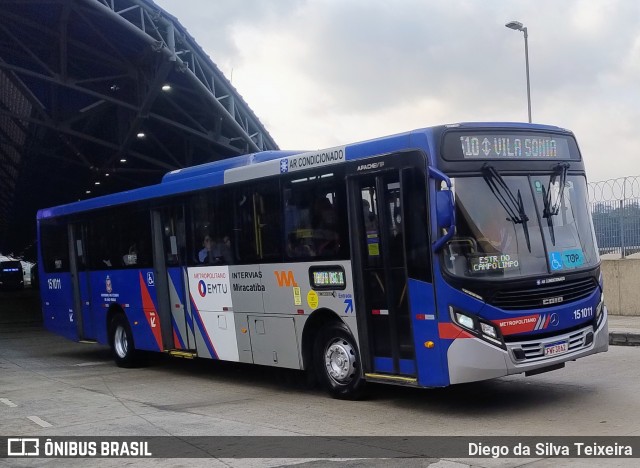 Viação Miracatiba 15.1011 na cidade de São Paulo, São Paulo, Brasil, por Diego da Silva Teixeira. Número da foto: #13272237.