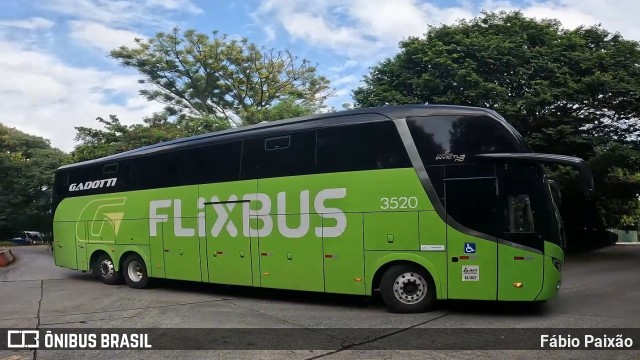 Auto Viação Gadotti 3520 na cidade de São Paulo, São Paulo, Brasil, por Fábio Paixão. Número da foto: #13271610.